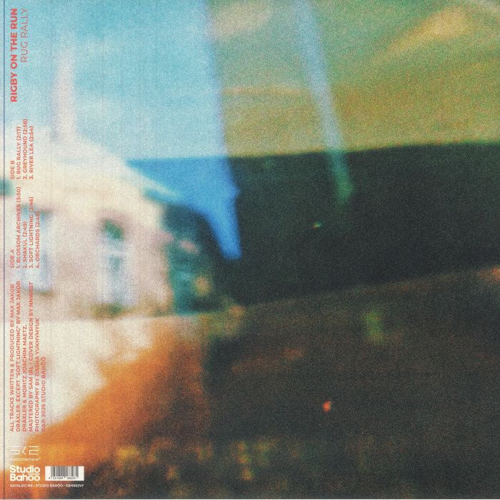 Rigby On The Run – Rug Rally EP (12", Studio Bahöö, 2025) Back Cover