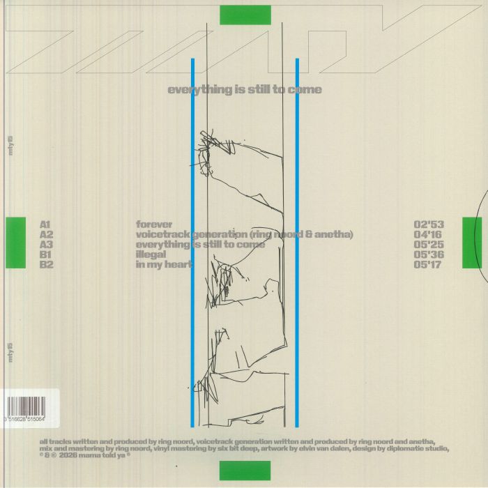 Ring Noord – Everything Is Still To Come (12", green, Mama Told Ya, 2026) Back Cover