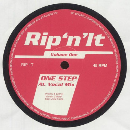 Rip 'N' It – Volume One (12", Not On Label, 2025) Front Cover