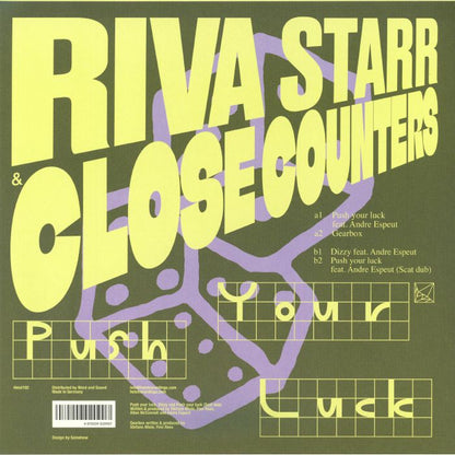 Riva Starr & Close Counters – Push Your Luck (12", Heist, 2026) Back Cover
