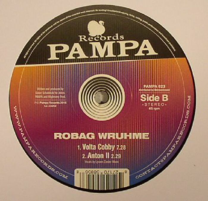 Robag Wruhme – Cybekks (12", Pampa Records, 2015) Back Cover
