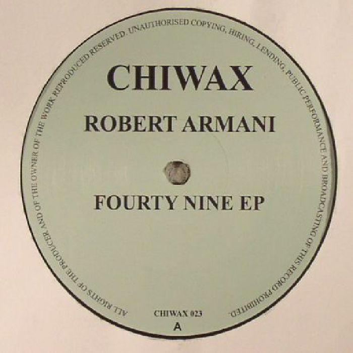 Robert Armani - Fourty Nine EP (12") (2026) Front Cover