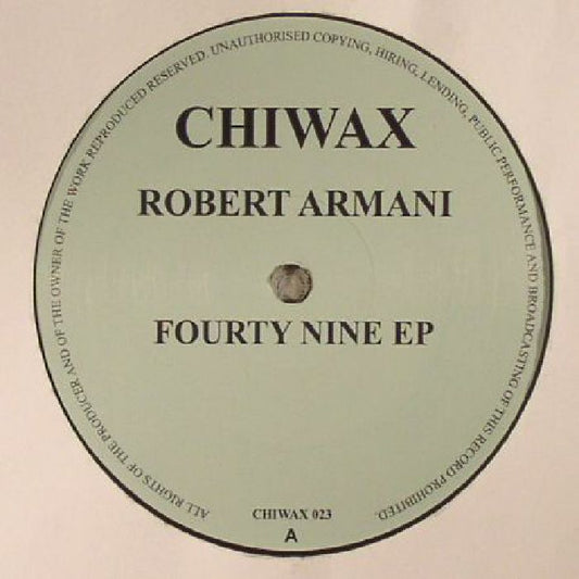 Robert Armani - Fourty Nine EP (12") (2026) Front Cover