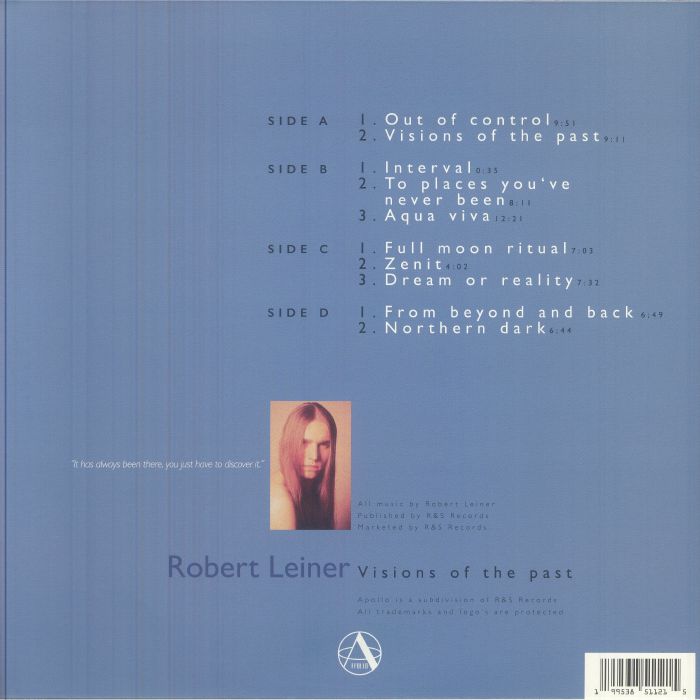 Robert Leiner – Visions Of The Past (2xLP, Apollo, 2026) Back Cover