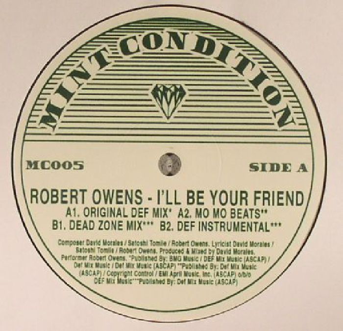Robert Owens – I'll Be Your Friend (12", Mint Condition, 2017) Front Cover