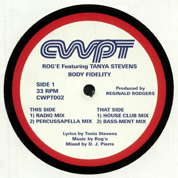 Rog'e Featuring Tanya Stevens – Body Fidelity (12", CWPT, 2021) Front Cover
