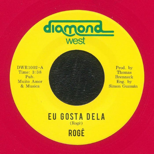 Roge – Eu Gosto Dela (7", Red, Diamond West, 2024) Front Cover