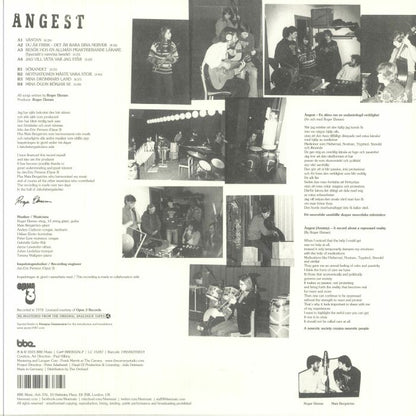 Roger Ekman – Ångest (LP, BBE, 2025) Back Cover