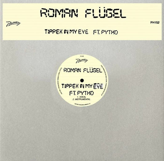 Roman Flügel Pytko – Tippex In My Eye (12", Phantasy Sound, 2026) Front Cover