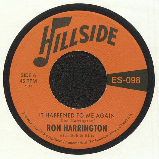 Ron Harrington Bob & Ellis – It Happened To Me Again (7", Numero Group, 2025) Front Cover