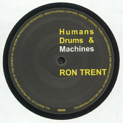 Ron Trent – Humans Drums & Machines (12", Electric Blue, 2025) front cover