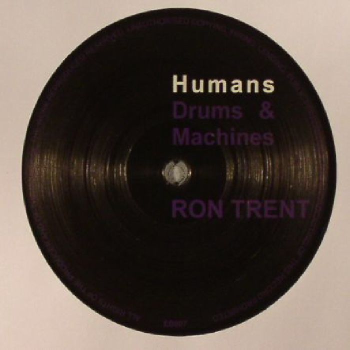 Ron Trent – Humans Drums & Machines (12", Electric Blue, 2016) Front Cover