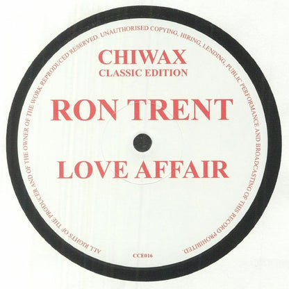 Ron Trent – Love Affair (12", Chiwax Classic Edition, 2025) front cover