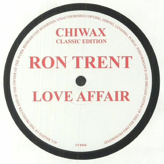 Ron Trent – Love Affair (12", Chiwax Classic Edition, 2025) front cover