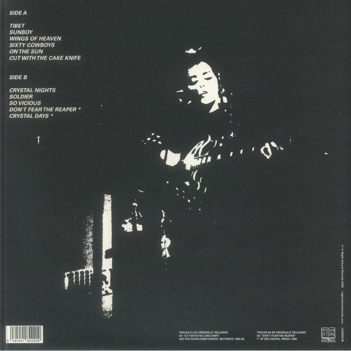 Rose McDowall – Cut With The Cake Knife (LP, Red & Black Marble, NIGHT SCHOOL, 2026) Back Cover