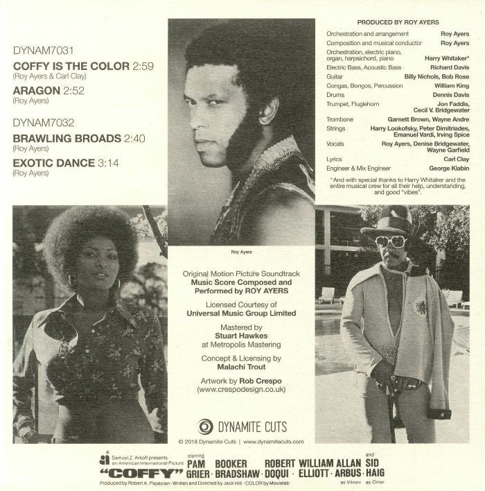 Roy Ayers – Coffy 45s Collection (2x7", Dynamite Cuts, Dynamite Cuts, 2025) back cover
