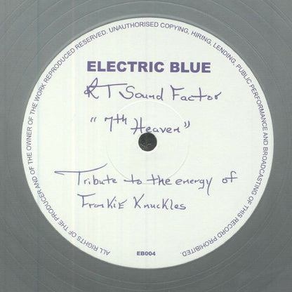 RT Sound Factor – 7th Heaven (12", Electric Blue, 2026) Front Cover