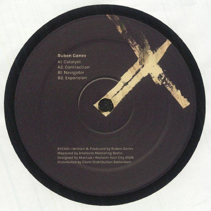 Ruben Ganev – Catalyst (12", Reclaim Your City, 2026) Back Cover