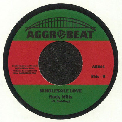 Rudy Mills – A Heavy Load (7", Aggrobeat, 2024) Back Cover