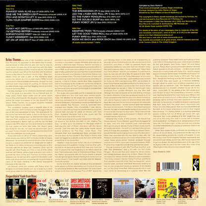 Rufus Thomas – The Funkiest Man (The Stax Funk Sessions 1967 - 1975) (2xLP, Stax, 2002) Back Cover