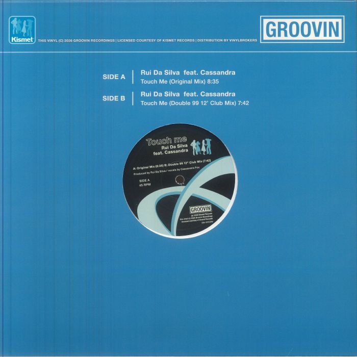 Rui Da Silva Cassandra – Touch me (12", White Marbled, Groovin, 2026) Back Cover