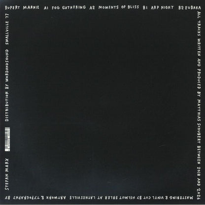 Rupert Marnie – Fog Gathering (12", Smallville Records, 2026) Back Cover