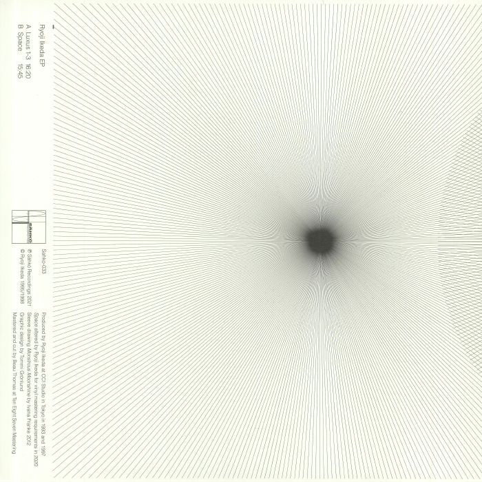 Ryoji Ikeda – Ryoji Ikeda EP (12", Sähkö Recordings, 2021) Back Cover