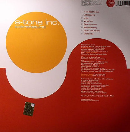 S-Tone Inc. – Sobrenatural (2xLP, Schema, 2002) Back Cover