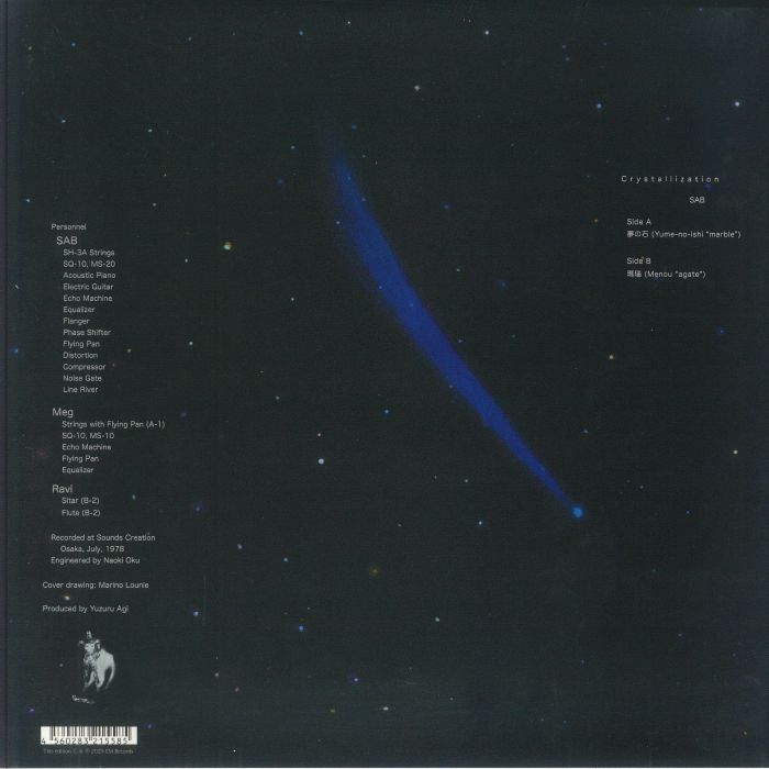 SAB – Crystallization (LP, EM Records, 2025) Back Cover
