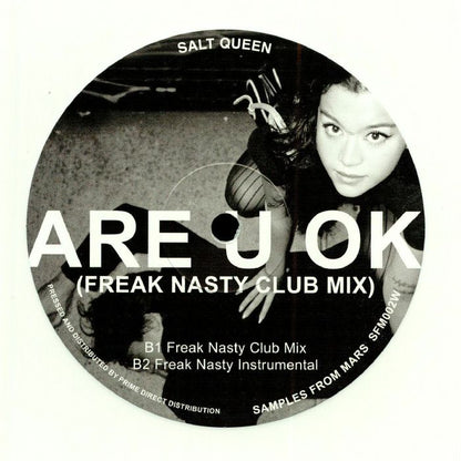 Salt Queen – Are U Ok (12", White, Samples From Mars, 2026) Back Cover