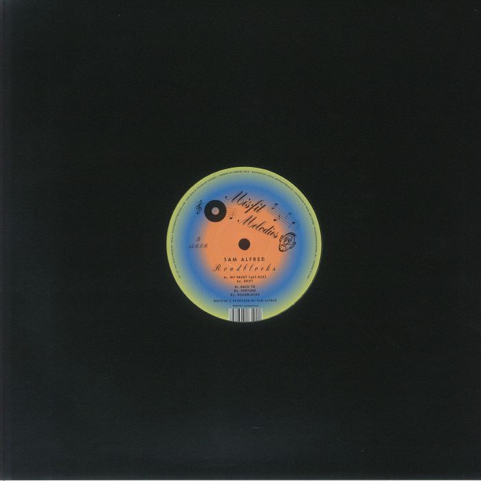 Sam Alfred – Roadblocks (12", Misfit Melodies, 2024) Back Cover