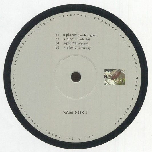 Sam Goku – Explorations 03 (12", Permanent Vacation, 2026) Front Cover
