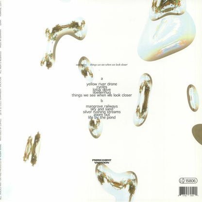 Sam Goku – Things We See When We Look Closer  (LP, Permanent Vacation, 2023) Back Cover
