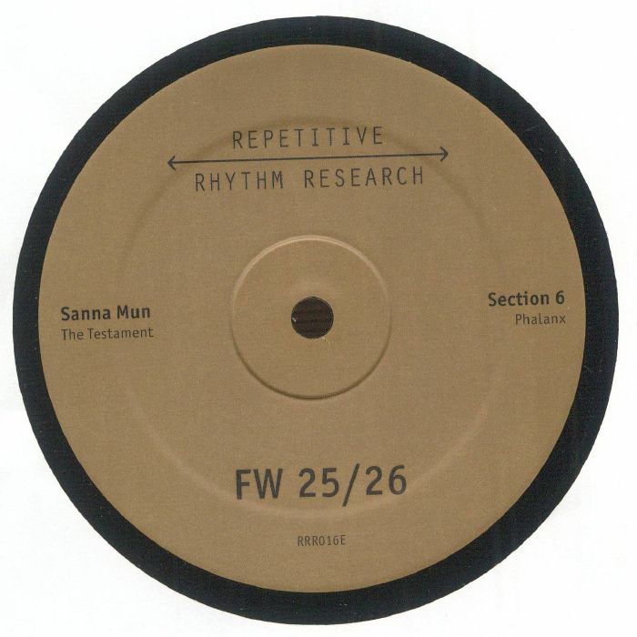 Sanna Mun / Section 6 / Sonic Propaganda / UFO95 – Fw 25 / 26 Ef (12", Repetitive Rhythm Research, 2026) Front Cover