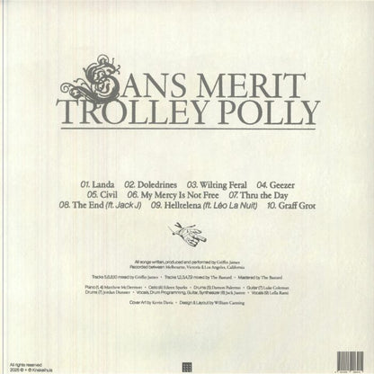 Sans Merit – Trolley Polly (LP, Knekelhuis, 2026) Back Cover