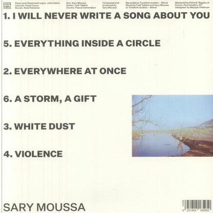 Sary Moussa – Wind, Again (LP, Other People, 2025) Back Cover