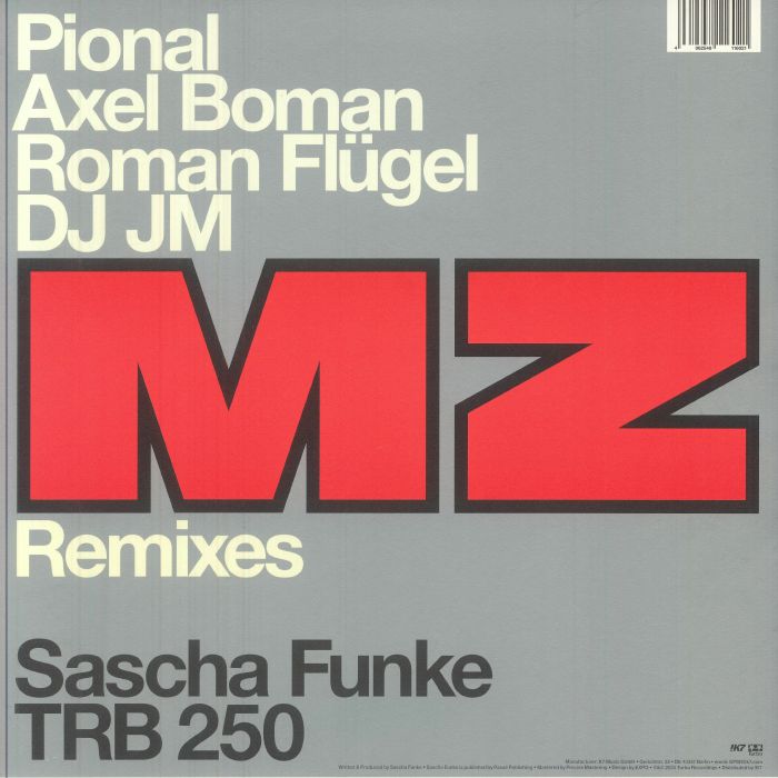 Sascha Funke – MZ (Remixes) (12", Turbo, 2025) back cover