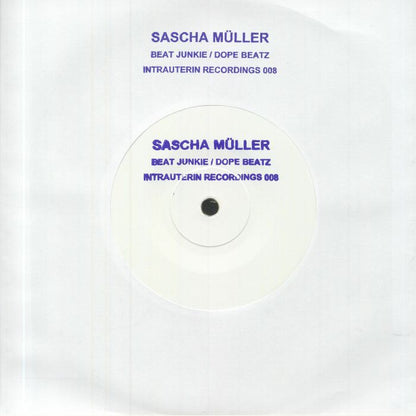 Sascha Müller – Beat Junkie / Dope Beatz (7", Gold, Intrauterin Recordings, 2021) Front Cover