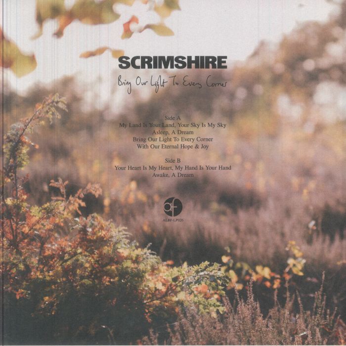 Scrimshire – Bring our Light To Every Corner (LP, Albert's Favourites, 2026) Back Cover