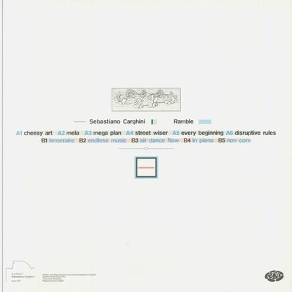 Sebastiano Carghini – Ramble (LP, topo2, 2025) Back Cover