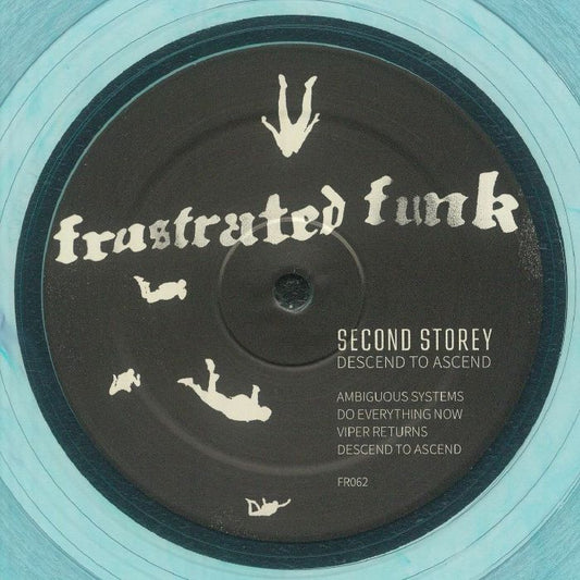 Second Storey – Descend To Ascend (12", clear blue, Frustrated Funk Holland, 2026) Front Cover