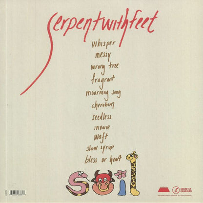 Serpentwithfeet – Soil (LP, Secretly Canadian, 2018) Back Cover