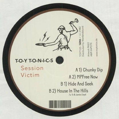 Session Victim – 10,000 Hours (12", Toy Tonics, 2021) Back Cover