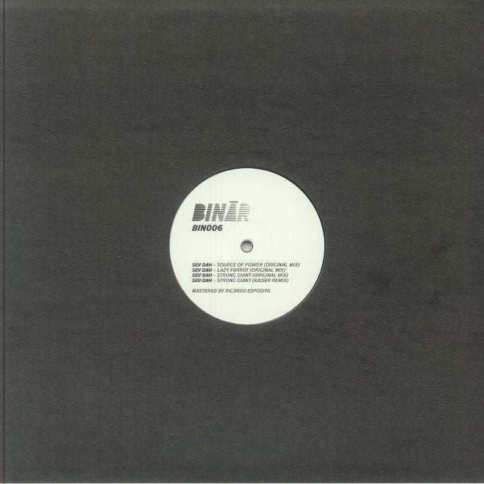 Sev Dah Kaiser – BIN006 (12", Binär, 2025) Back Cover