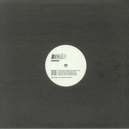 Sev Dah Kaiser – BIN006 (12", Binär, 2025) Back Cover