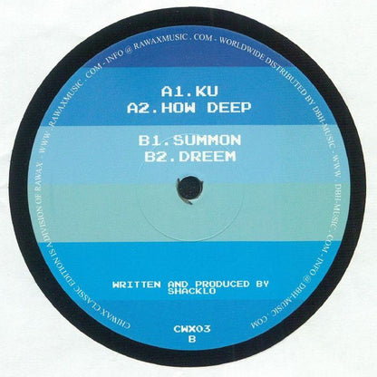 shacklo – KU EP (12", Chiwax, 2024) Back Cover