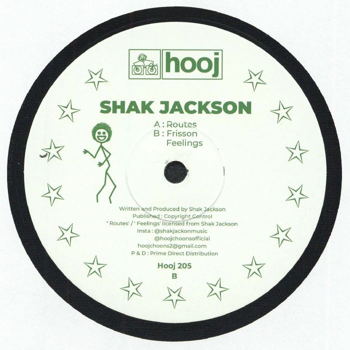 Shak Jackson – Routes (12", Hooj Choons, 2026) Back Cover