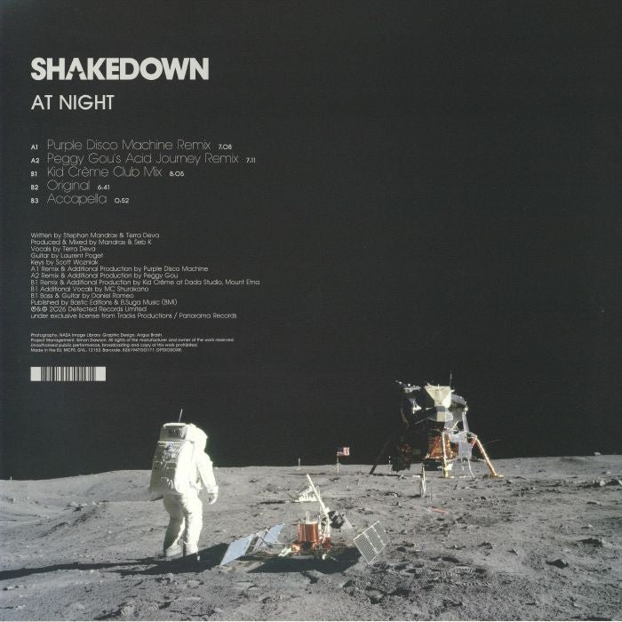 Shakedown – At Night (12", Defected, 2026) Back Cover