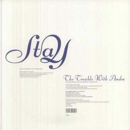 Shakespears Sister – Stay (12", clear 'blue night' smoked, London, 2026) Back Cover