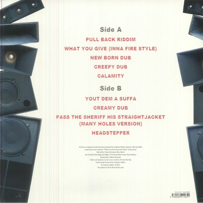 Sheriff Lindo – Aftershock Dubs (LP, EM Records, 2026) Back Cover